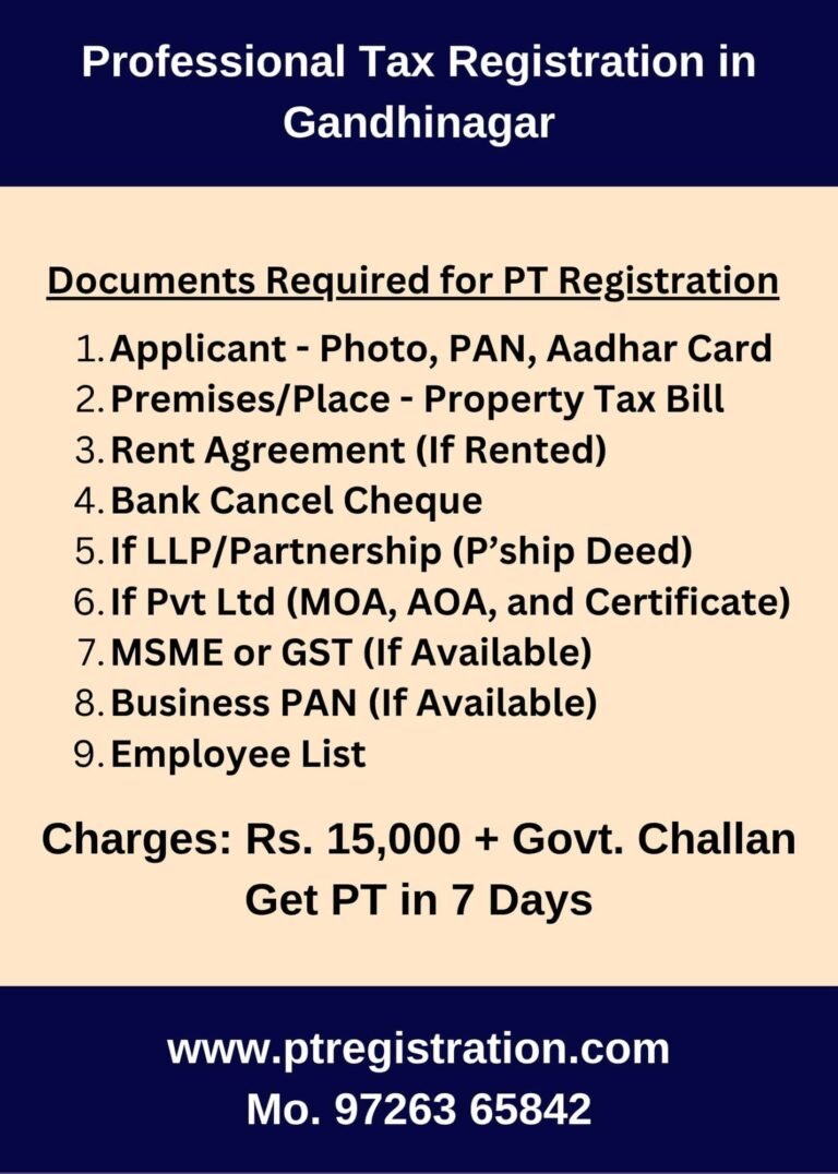 Professional Registration Consultant in Gandhinagar