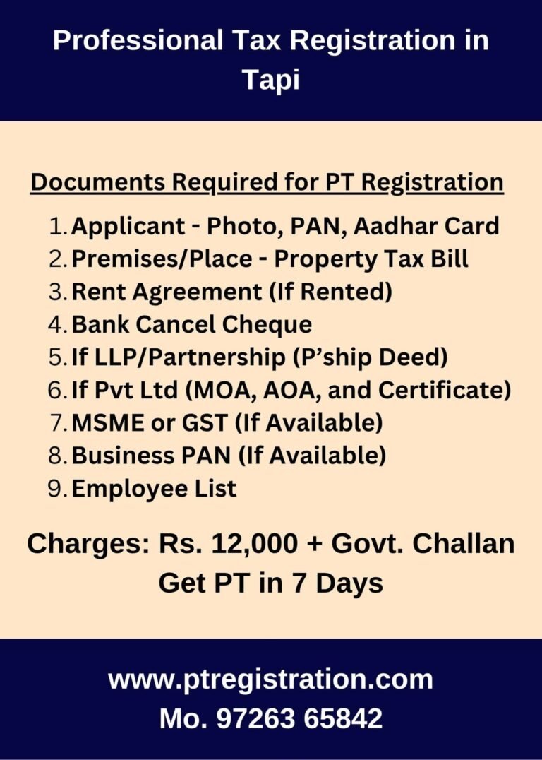 Professional Registration Consultant in Tapi